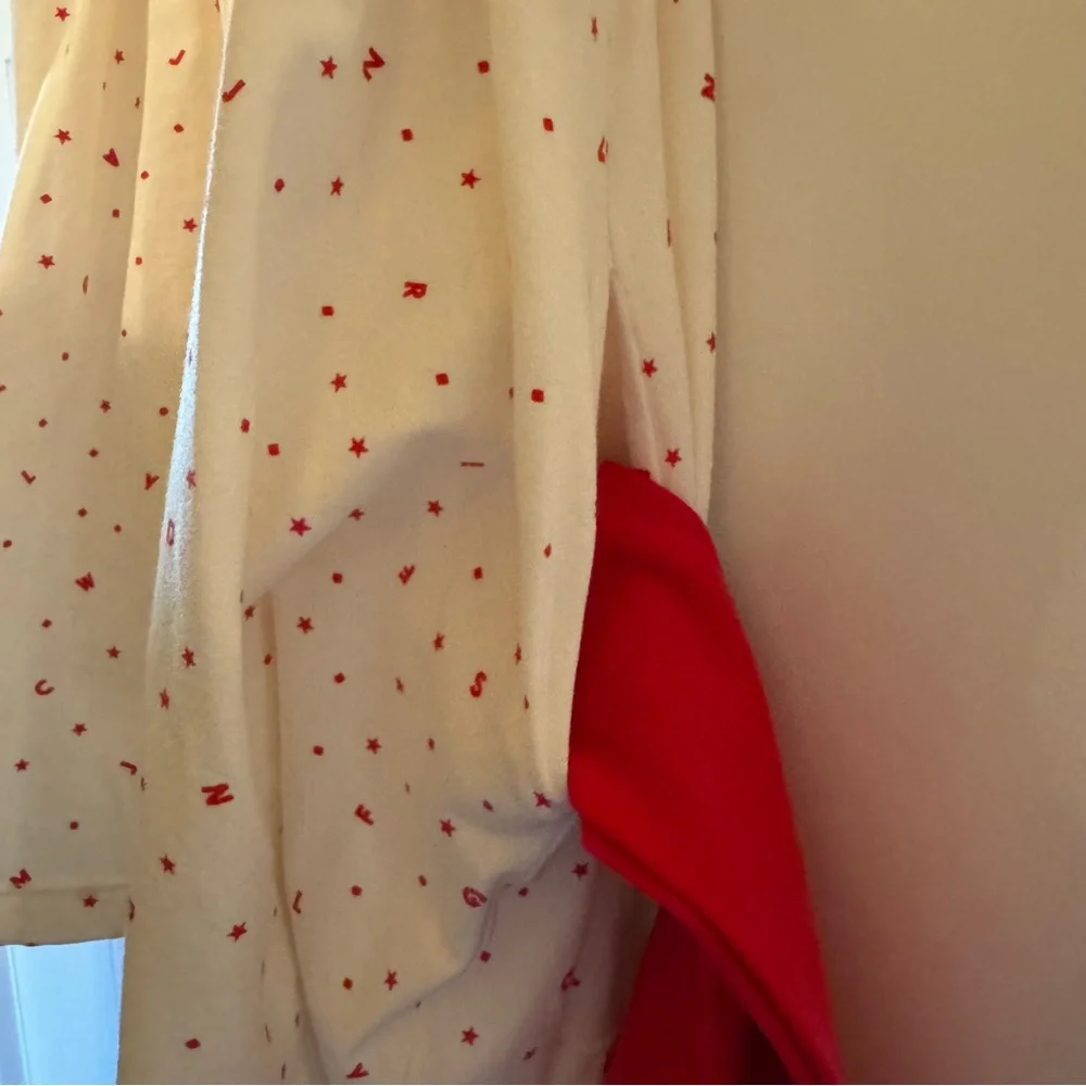 OMI JO Diagonal Red Gingham Aunt Heart Tunic Dress ABC w White Girls 3T SS21B